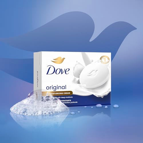 Dove Original Beauty Bar Soap, 8 Count, 1/4 Moisturizing Cream