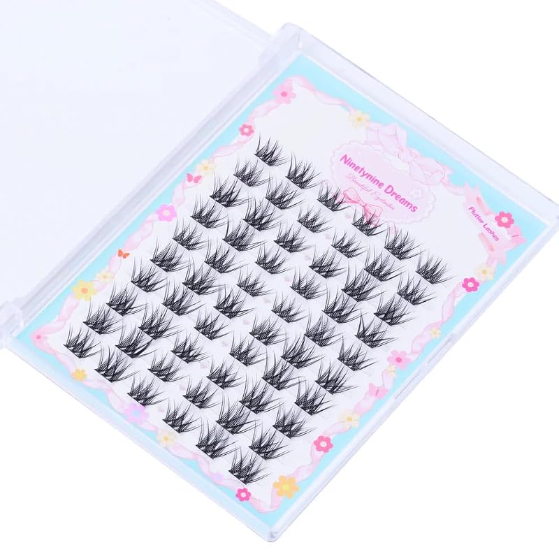 Flutter Lashes Clusters 60Pcs – Wispy Spiky False Eyelash Extensions