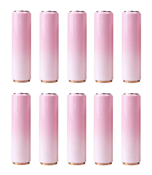 3.5ML Gradient Pink Lipstick Tubes - Cherry Blossom Pink Empty Plastic Lip Balm Container - Round Refillable for DIY Homemade Lipstick, 10 Pack