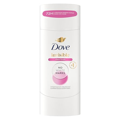 Dove Invisible Clear Finish Antiperspirant Deodorant, 2.6 oz