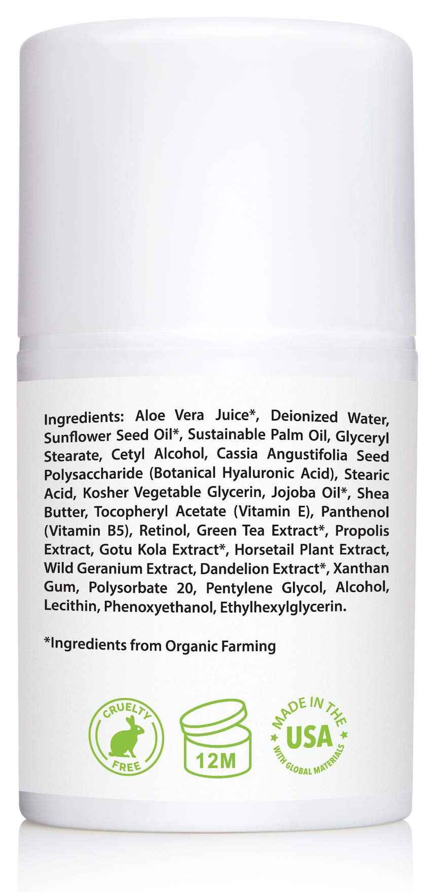 Retinol Cream for Face 2.5% with Hyaluronic Acid & Vitamins E & B5, 1.7 fl. oz. (Pack of 2)