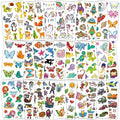 Tattoos for Kids, 300+ Mixed Styles Temporary Tattoos Stickers Set for Girls and Boys, Space Dinosaur Animals Butterfly Tattoos for Kids Birthday Party Supplies