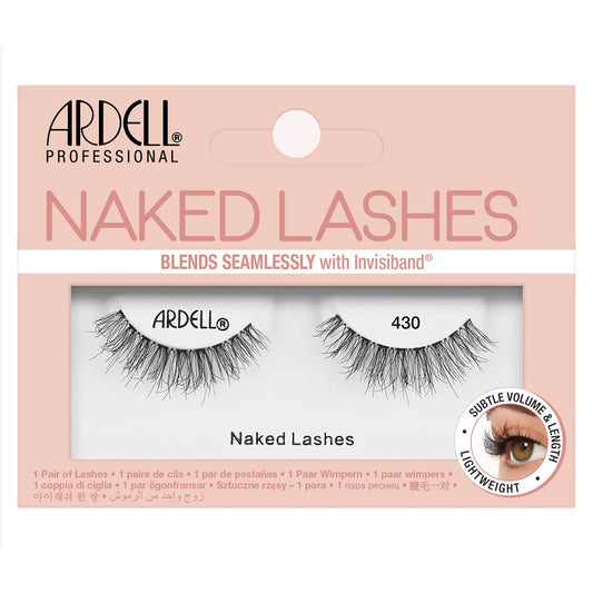 Ardell Strip Lashes Naked Lashes 430 with Invisiband, 1 pair