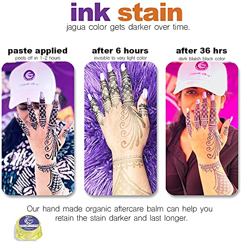Henna Squad Organic Waterproof Jagua Tattoo Kit - Semi-Permanent Skin Art