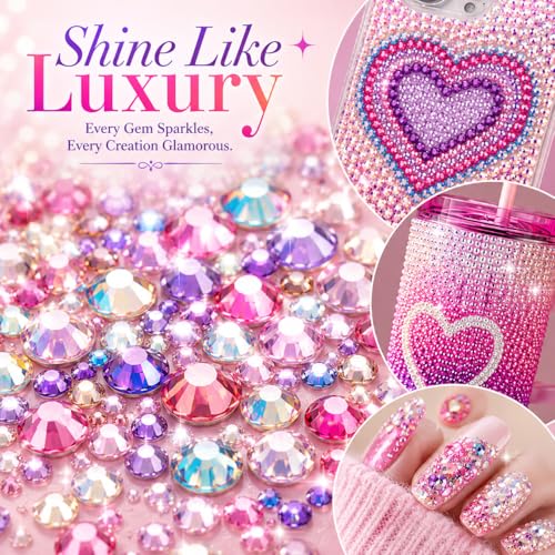 40000Pcs 40 Colors Jelly Resin Bedazzler Kit with B7000 Glue