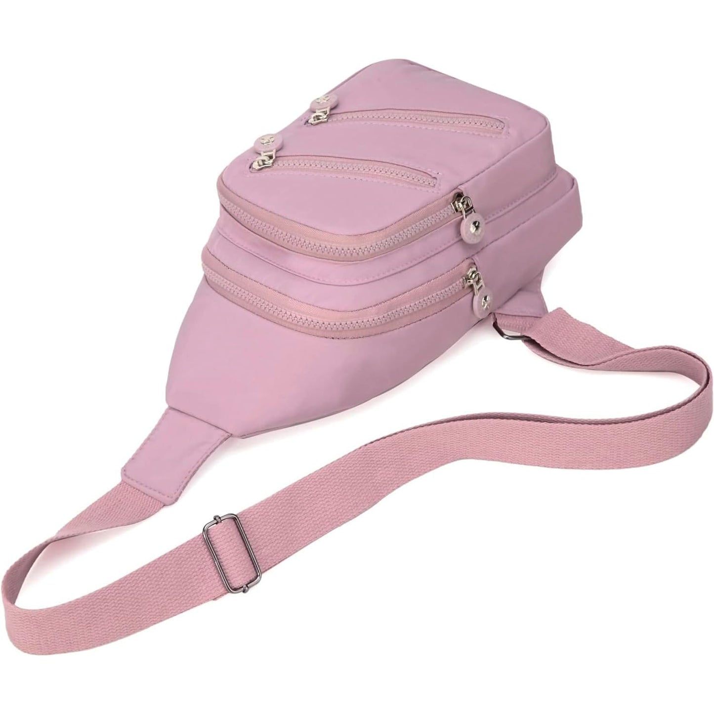 Crossbody Small Sling Backpack Sling Bag for Women, Chest Bag Daypack Fanny Packs Cross Body Bag for Hiking Traveling Outdoors - Lilac