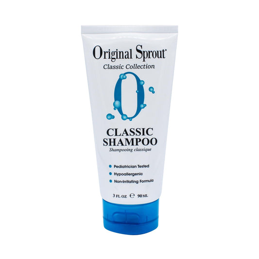 Original Sprout Classic Shampoo for All Hair Types, Sulfate Free and Vegan Shampoo, 3 oz. Bottle