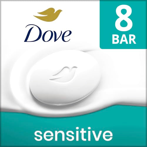 Dove Sensitive Beauty Bar Soap, 8 Pack 3.75 oz