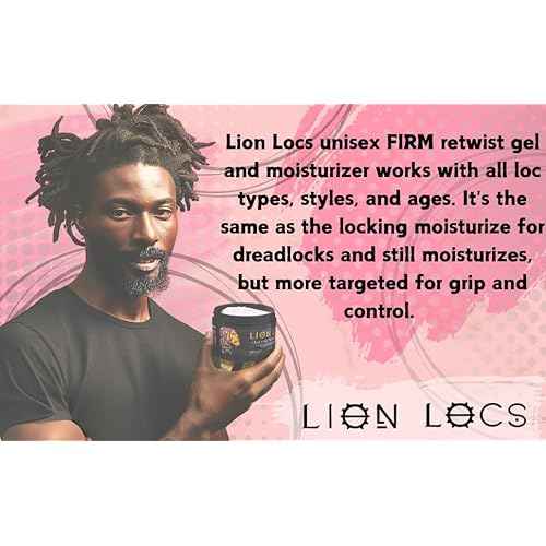 Beard Gains Lion Locs Hair Locking Dreads Moisturizer for Dreadlocks, Locks, Microlocs, Interlocks, Braidlocks, Braids, Fauxlocs, Twistlocks, or Sisterlocks (8oz) (Firm)