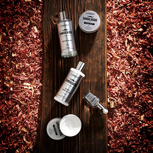 Christmas Mens Gifts, Sandalwood Beard Grooming Kit, Mens Grooming Kit for Boyfriend Dad, Him, 11pc Beard Straightener for Men Beard Care, Beard Growth and Trimming Gift, Beard Wash Growth Oil & More