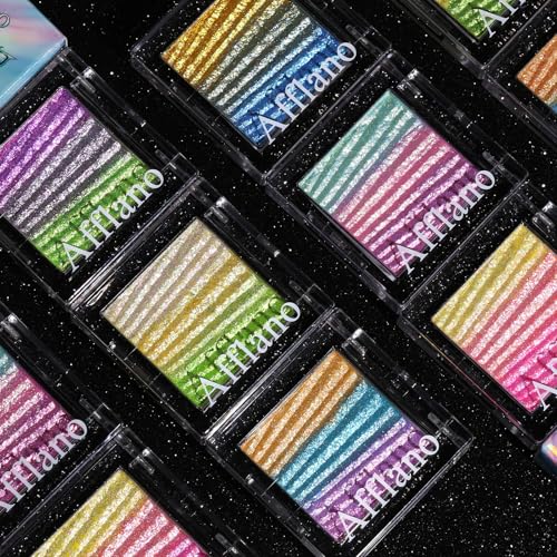 Chameleon Eyeshadow Palette - Teal Blue Pink Iridescent Shimmer