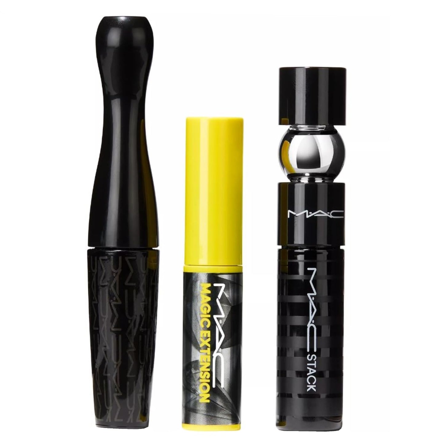 M.A.C Cosmetics Lash Bash Mini Mascara Trio - MACStack Mascara - 5MM Fibre Mascara - 3D Black Lash Mascara - Travel Size