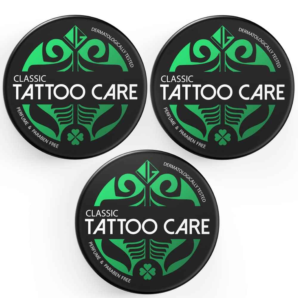 TATTOO CARE Makra Classic – Unscented Aftercare Ointment - for New & Older Tattoos – Deeply Moisturizes and Refreshes – Enhances Colors, Prevents Ink Fading -1.23 Oz (Pack of 3)