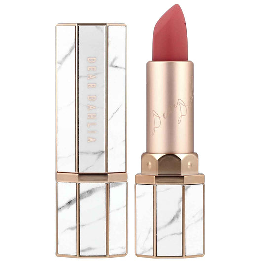 DEAR DAHLIA Paradise Effortless Matte Lipstick (Ashley) - Wightness & Silky Matte Lipstick with Long-Lasting and High-Pigment Color, Dahlia Petal Tip for Easy Use. Vegan & Cruelty-Free. 0.11 oz