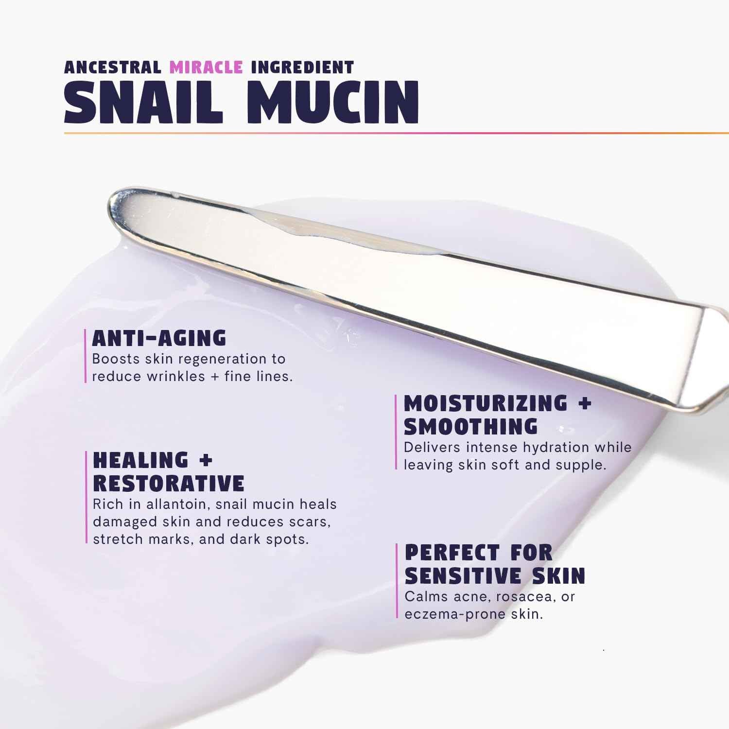 Zen Dew Moon Milk Snail Mucin Moisturizer Gel Cream (3.52 oz) Korean Snail Mucin Serum Cream that Replenishes Moisture & Leaves Skin Brighter, Plumper, Soothed & Smooth