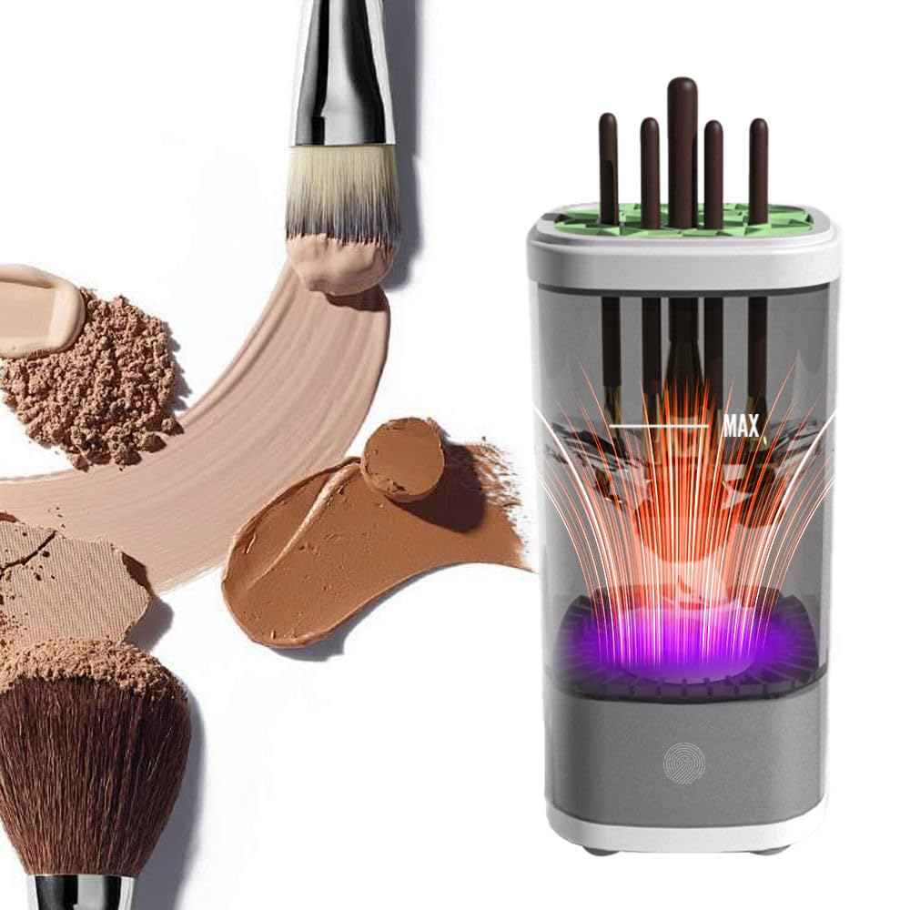 Makeup Brush Cleaner Machine - Electric Make up Brushes Cleaner Cleanser for All Size Beauty make up Brush, makeup brush and sponge cleaner with Dryer