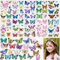 200 Butterfly Temporary Tattoos Waterproof Stickers