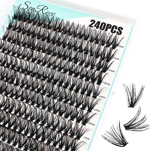Cluster Lashes 14-18mm 240pcs DIY Eyelash Extensions