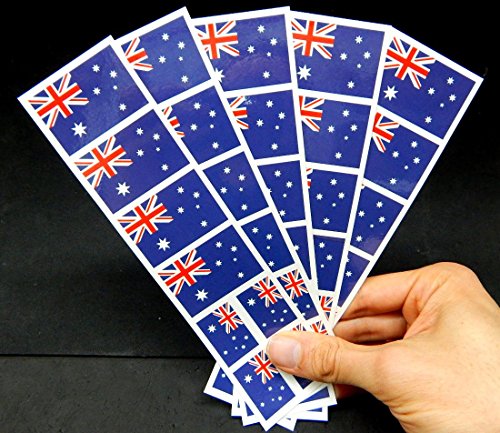 Australian Flag Temporary Tattoos, 40 Pack, Waterproof