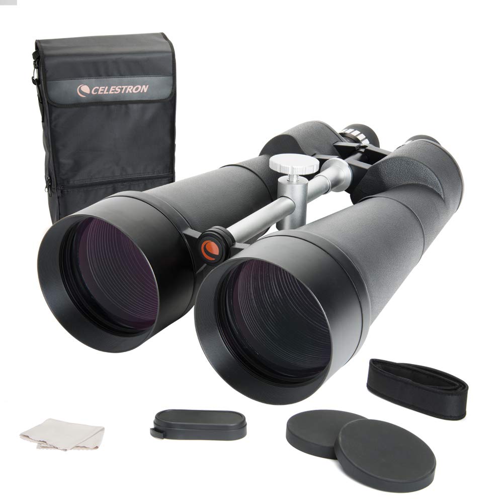 Celestron SkyMaster 25X100 Astro Binoculars with Deluxe Carrying case and Celestron 81035 Basic Smartphone Adapter 1.25" Capture Your Discoveries, Black