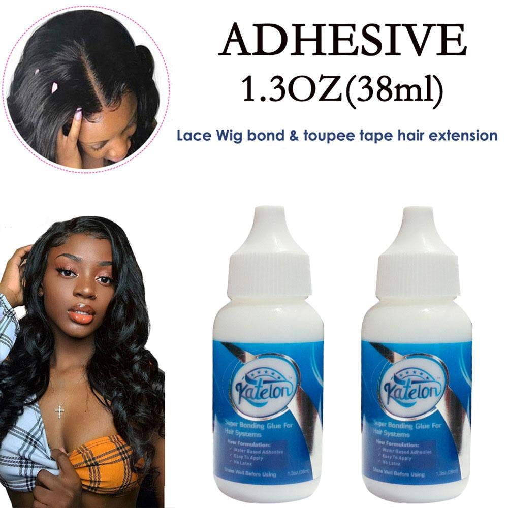 Lace Wig Glue Hair Replacement Adhesive Hair Glue - 1.3oz - Hair Invisible for Wig Lace Wigs Glue Waterproof Lace Front Wig Glue for Wigs, Transparent Lace Adhesive for Hair Replacement(1 Bottle)