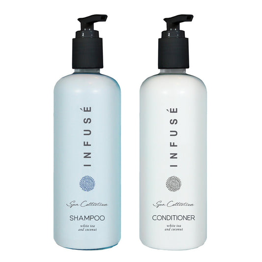Terra Pure Infuse White Tea and Coconut Shampoo and Conditioner | 400 ml SINGLE