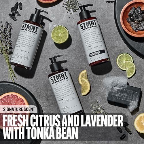 STMNT Grooming Goods Conditioner | Softens Hair | Restores Shine | Moisturizing Formula w/Activated Charcoal & Menthol | All Hair Types