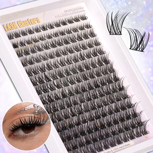 C Curl Lash Clusters 140pc Wispy Eyelash Extension Kit 8-16MM