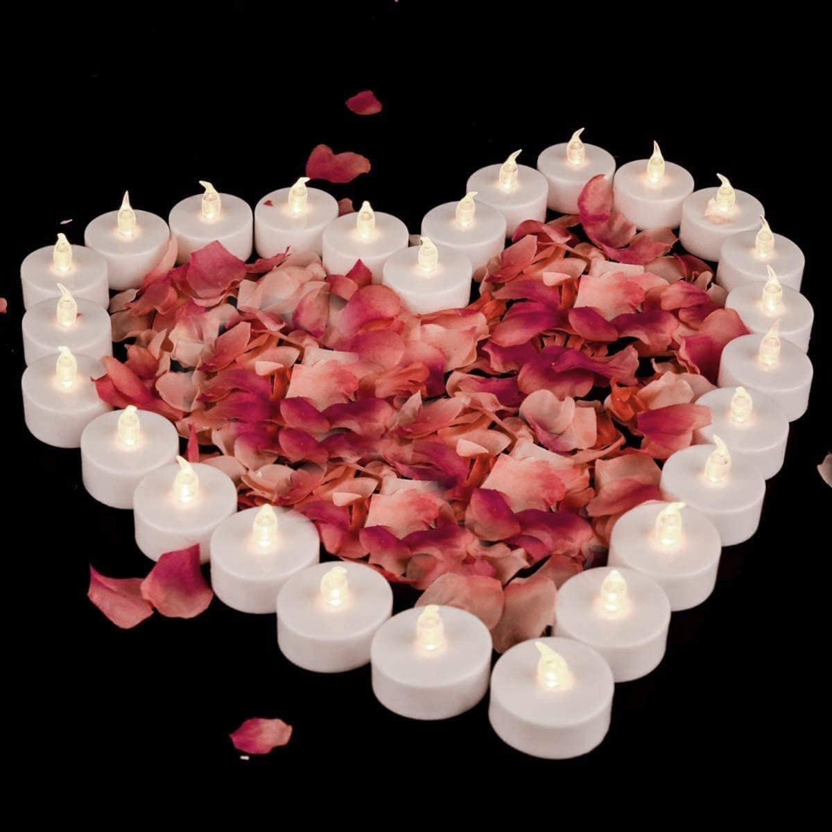 Battery Operated LED Tea Lights:150 Pack Flameless LED Bright Flickering Candles Long Lasting 200+ Hours Electric Candle in Warm White Ideal for Party, Wedding, Birthday, Halloween and Home Decoration