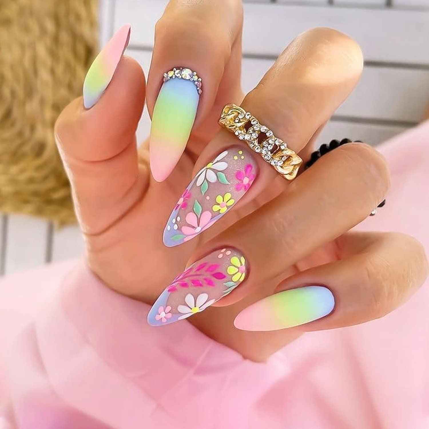 Nail Brushes for Nail Art, Eptbsdu 6PC Nail Art Brushes Double Ended Nail Art Design Dotting Pens, Striping Nail Brushes for Long Lines, Nail Drawing Pen for Salon at Home DIY Manicure