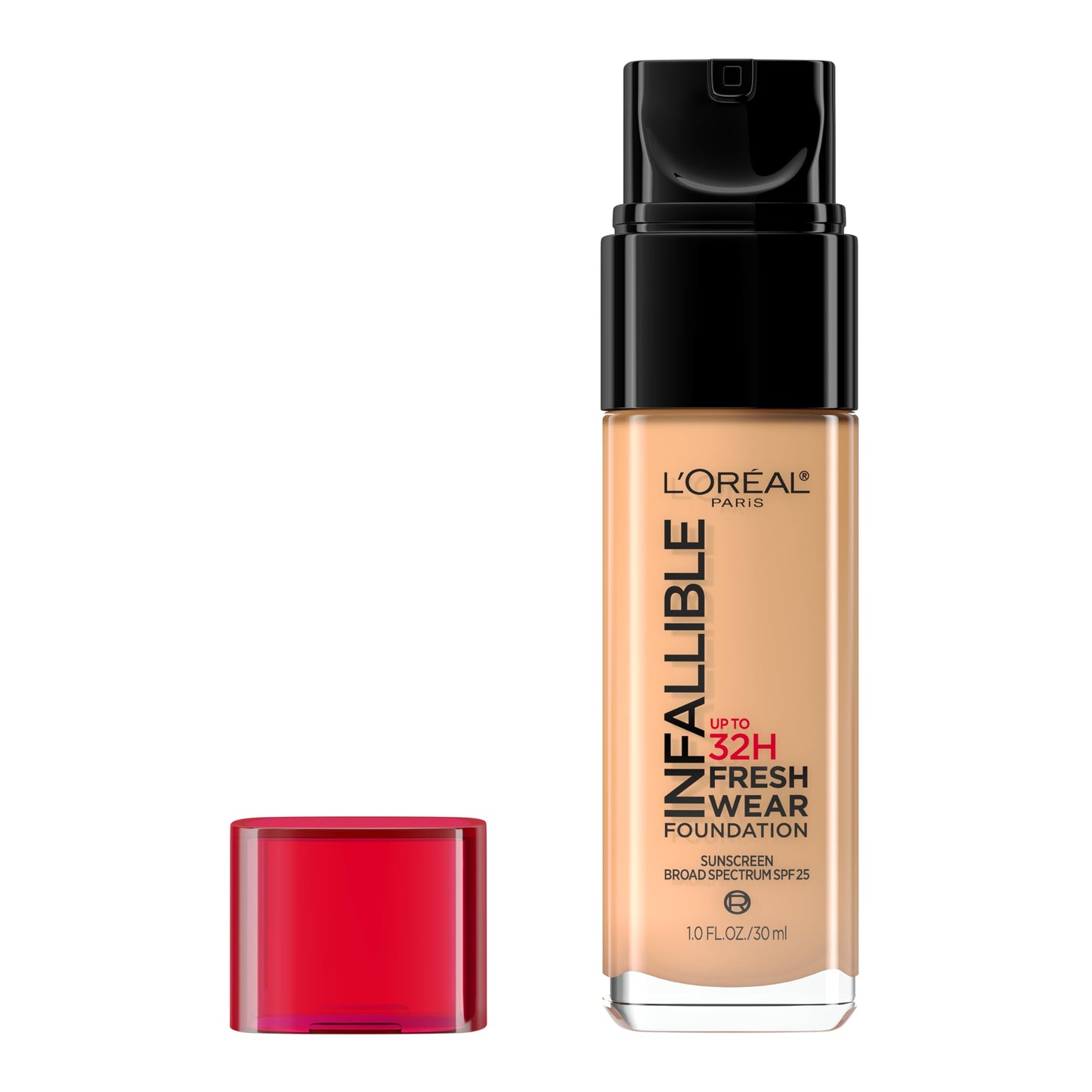 L'Oreal Paris Makeup Infallible Up to 32 Hour Fresh Wear Lightweight Foundation, 481 Cool Sand, 1 Fl Oz, Packaging May Vary