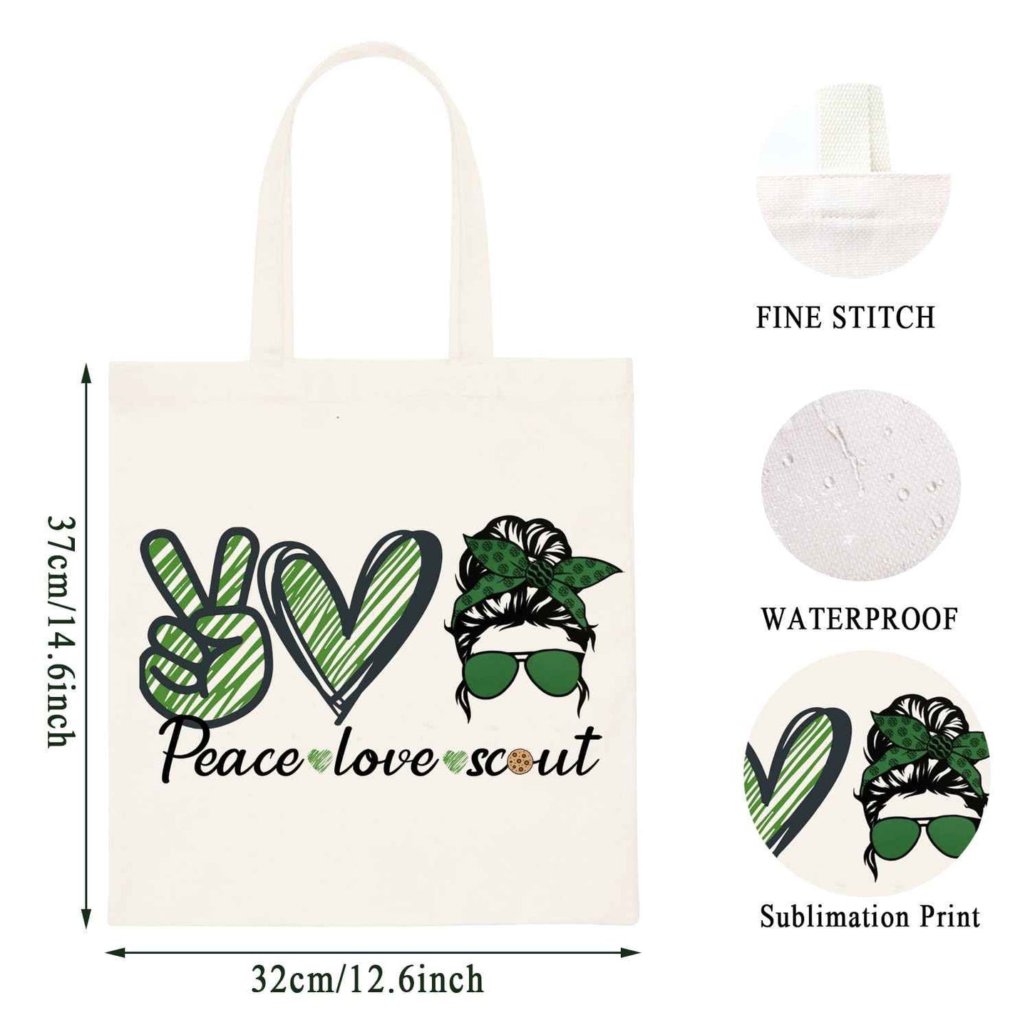 WCGXKO Makeup Bag Travel Bag For Bridging Ceremony Gift (Sco tote)