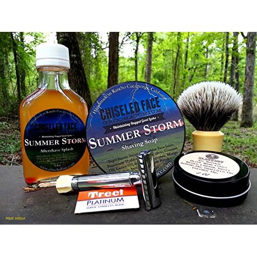 Summer Storm by Chiseled Face ? Handmade Luxury Shaving Soap ? Rich, Thick Lather ? Smooth, Comfortable Shaves ? Tallow-Based Soap ? Made in The USA