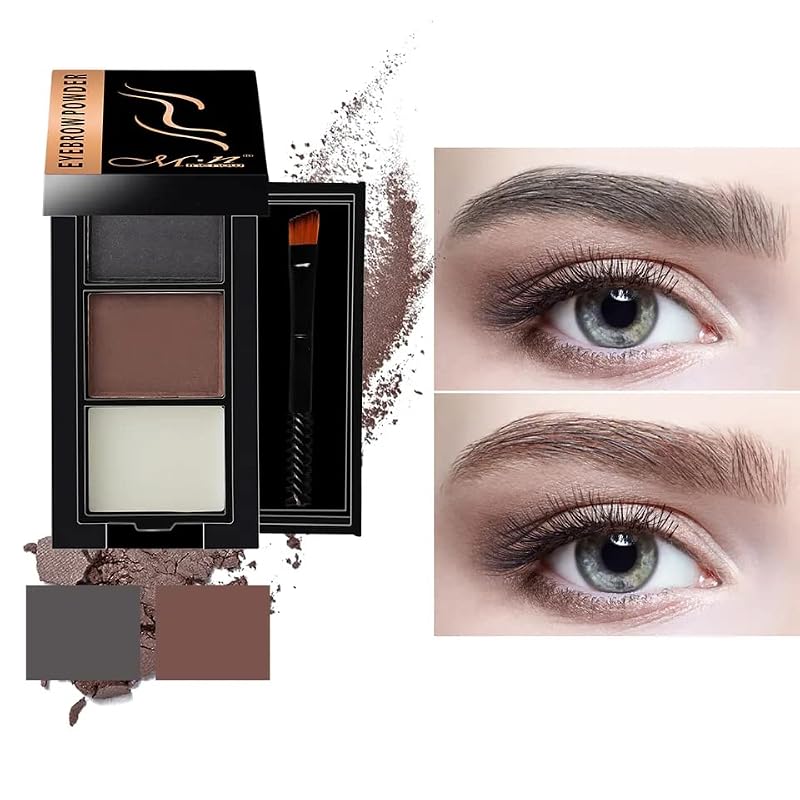 Menow Eyebrow Powder Kit with Wax & Brush - Waterproof