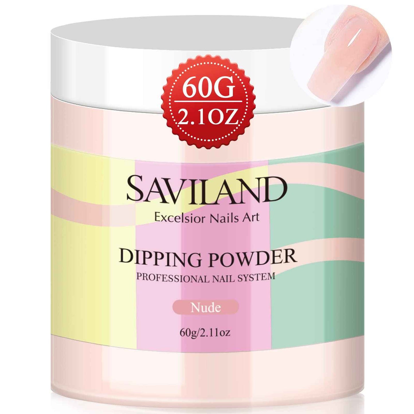 Saviland 15ml Dip Powder Liquid Set -60g /2.1oz nude dip powder- Base/Top Coat, Activator, Brush Saver, Nail File Necessary Tools for Dip Powder Nail Set No Nail Lamp Needed, Beautiful Gift for Ladies