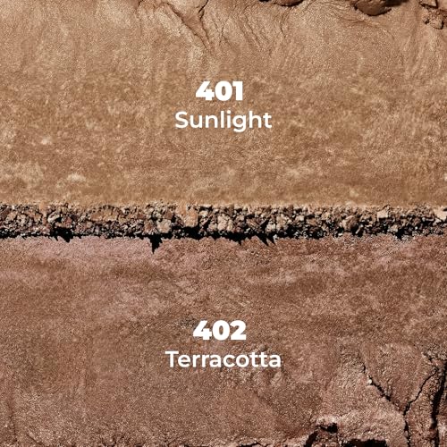 LAMEL Sunkissed Matte Bronzer Face Powder - Non-Shimmer, Long Lasting, Non-Greasy Bronzing Organic Makeup Formula - Matte Finish - Natural Tan Skin - N. 402-0.35oz.