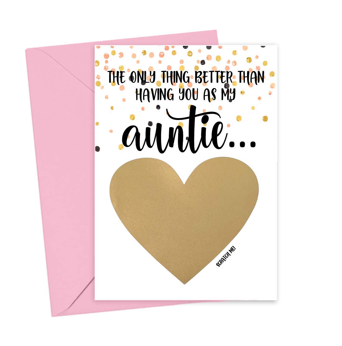 Will You Be My Godmother Scratch Off Card for Auntie, Godmother Proposal Card from Niece Nephew (Auntie Godmother)