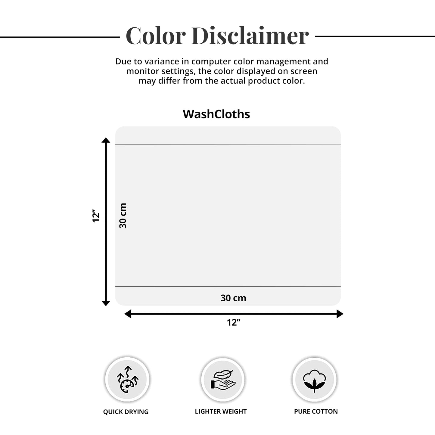 Tens Towels Pack of 12 Washcloths, 12 x 12 Inches, Lighter Weight, Quick to Dry, Super Soft & Absorbent, Gentle Face Towels, Hotel Quality, Perfect for Bathroom, Gym, Spa (Beige, 12 Pack)