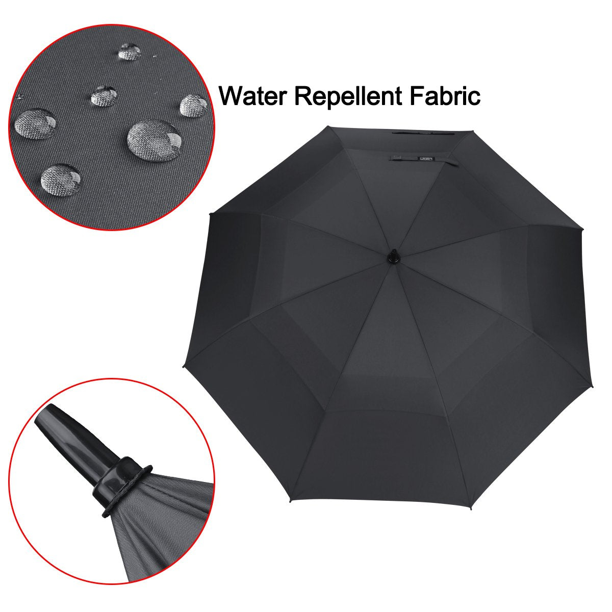 G4Free 47/54/62/68 Inch Automatic Open Golf Umbrella Oversize Extra Large Double Canopy Vented Windproof Waterproof Stick Umbrellas