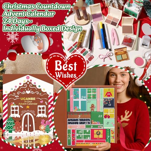 24-Day Makeup Advent Calendar 2025 - Full-Size Beauty Set