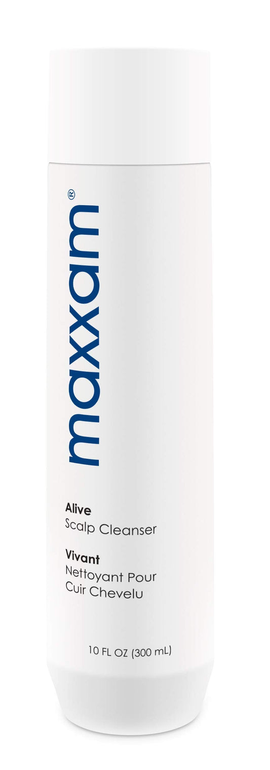 Maxxam Alive Cleansing Shampoo for Hair Growth and Scalp Care, Fermented Rice Shampoo for Clean and Youthful Hair, 10 Fl Oz