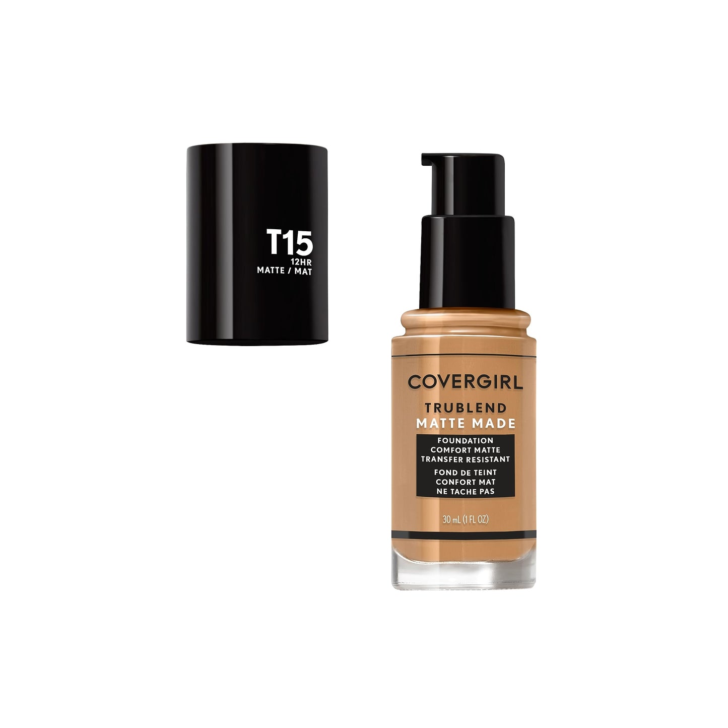 COVERGIRL TruBlend Matte Made Liquid Foundation, Golden Honey, 1 Fl Oz (Pack of 1)