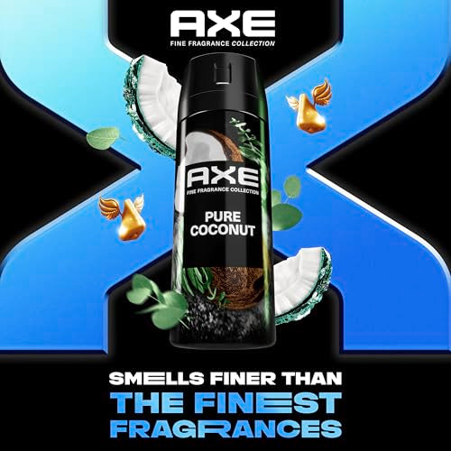 AXE Pure Coconut Deodorant Body Spray for Men | 72H Protection