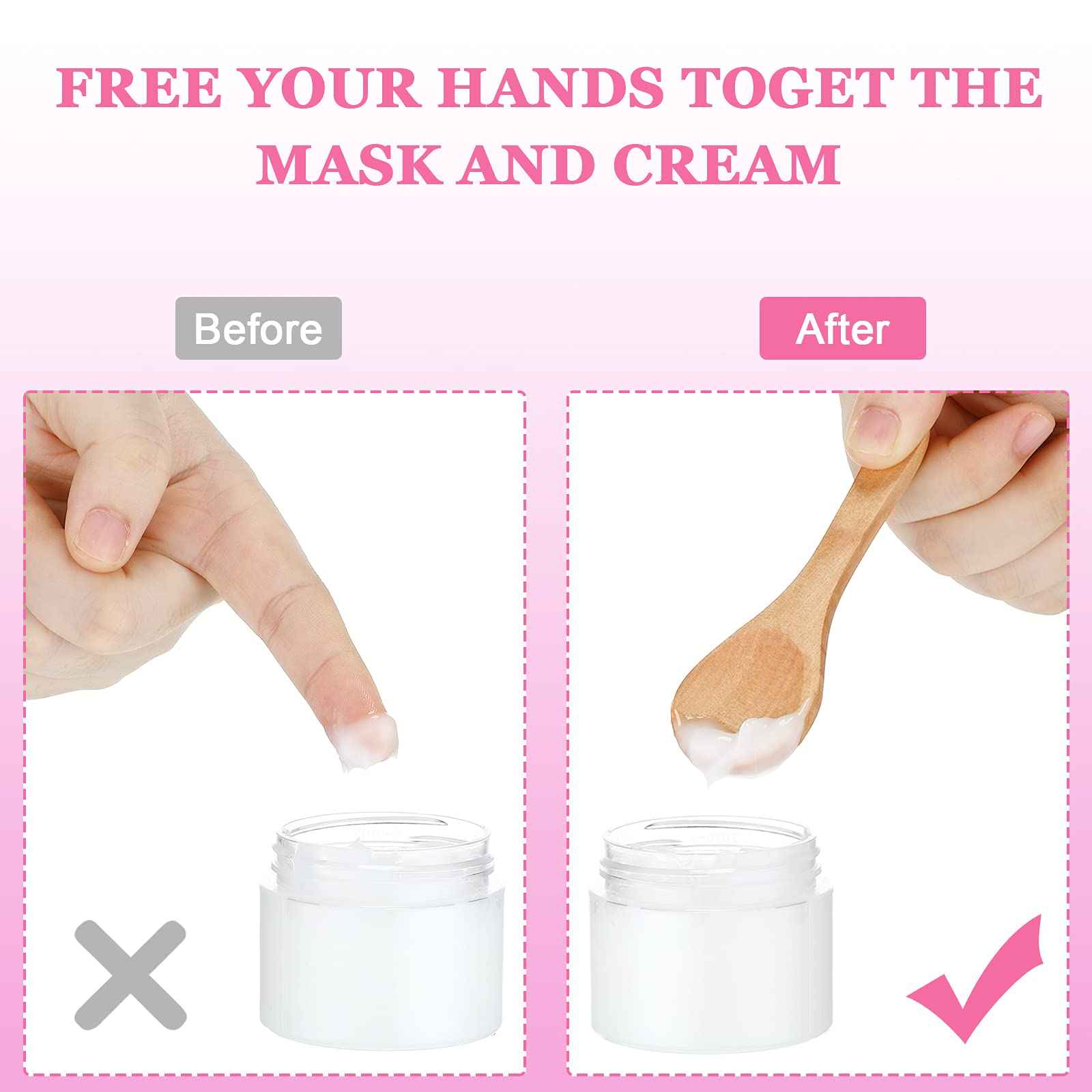 36 Pieces Small Wooden Spoons Wooden Makeup Spatulas Cosmetic Spoons Mini Nature Beauty Scoop for Women Girls Mixing Makeup, Facial Cosmetic, Skin Care