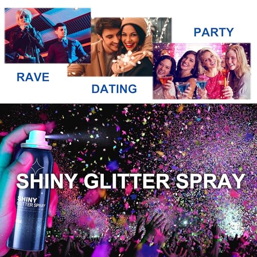 Body Glitter Spray - Long-Lasting Shimmer for Hair & Skin