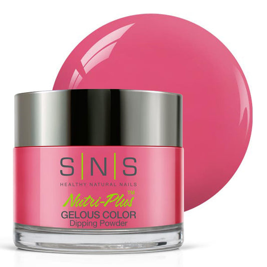 SNS Nail Dip Powder, Gelous Color Dipping Powder - Cosmo (Pink, Red/Fuchsia, Cream) - Long-Lasting Dip Nail Color Lasts 14 Days - Low-Odor & No UV Lamp Required - 1oz