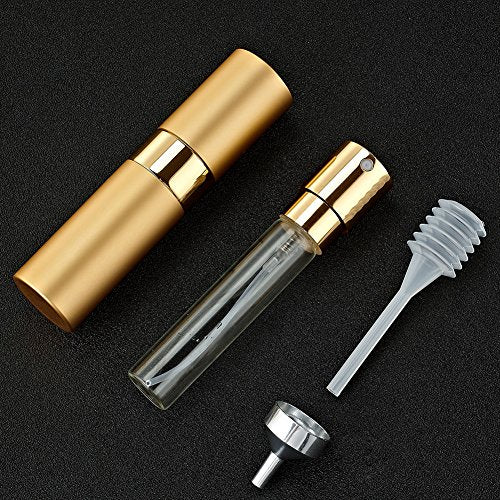 8ml Refillable Perfume Atomizer Spray Bottle Gold