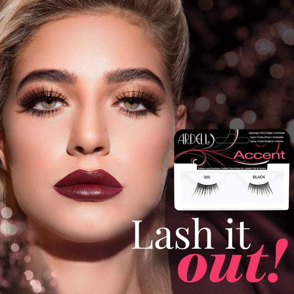 Ardell Accent Lashes 305, 4 Pack