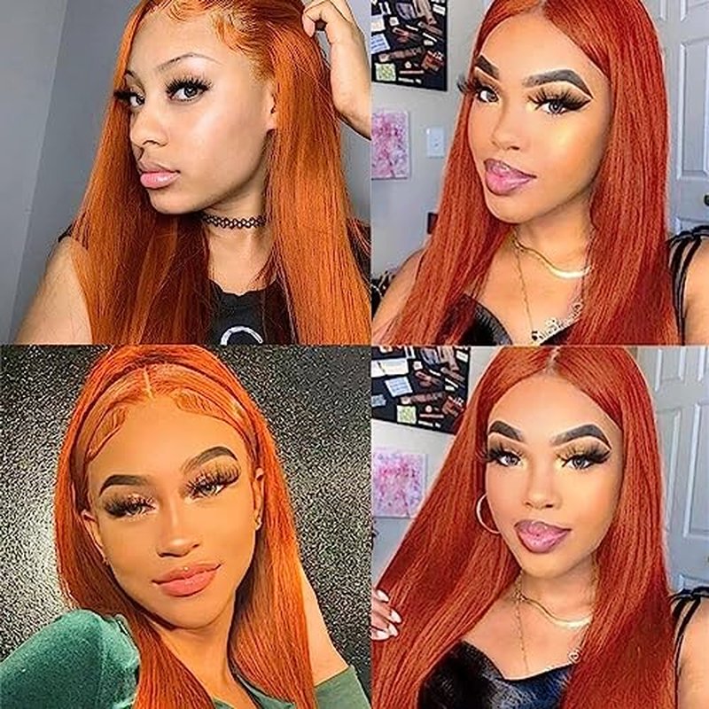 #350 Ginger Straight Human Hair Bundle 12 Inch 50g