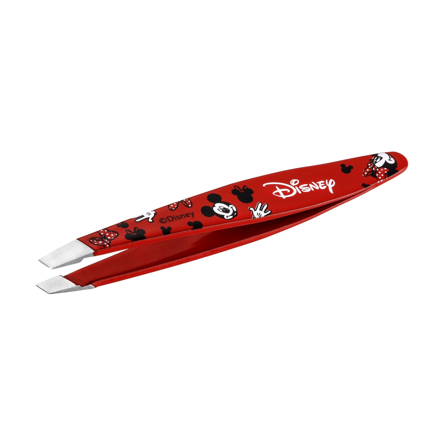 Tweezerman Disney's Mickey Mouse & Minnie Mouse We Got Ears Mini Slant Tweezer - Tweezers for Eyebrows, Travel Tweezers for Eyebrows, Facial Hair, Ingrown Hair